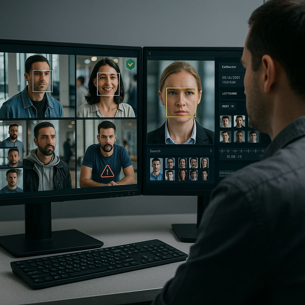 eConnect connects directly to GeoVisions VMS overlaying facial recognition data flagged subjects and behaviorbased alerts onto live and archived video Users can search by face or tag review associated footage instantly and trigger compliance workflow