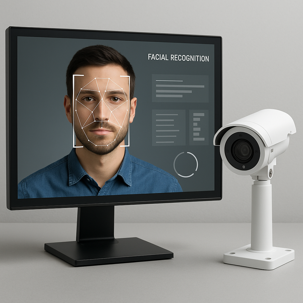 give me a screen with facial rec on it and an axis camera-1