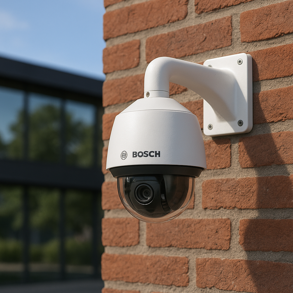 show me a bosch IP camera set up outside