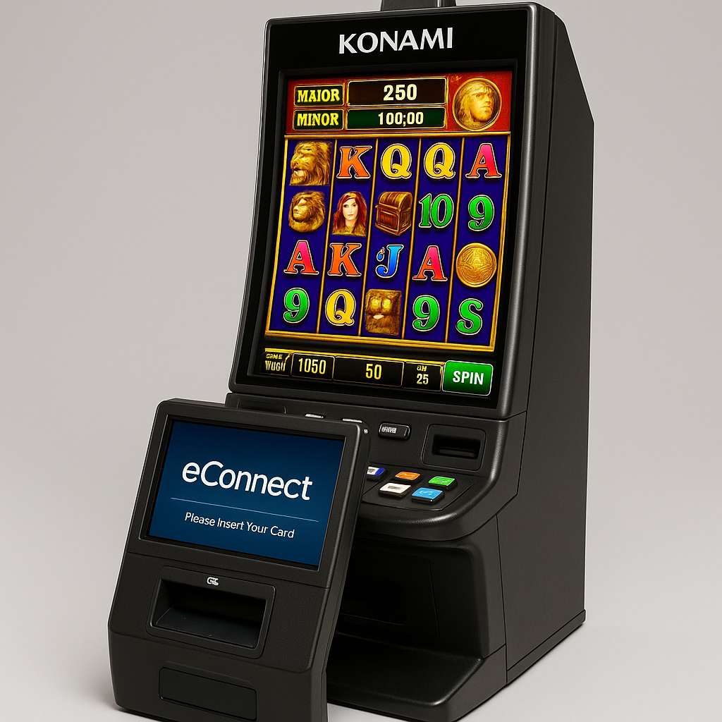 show me a konami gaming system with econnect integration