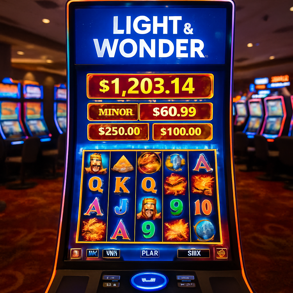 show me a light and wonder system in a casino-2