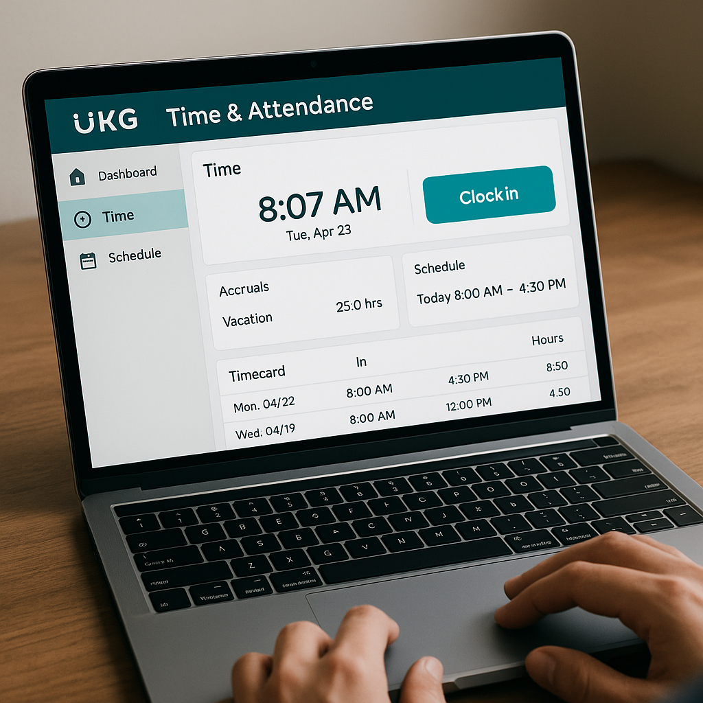 show me a ukg time and attendance platform-1