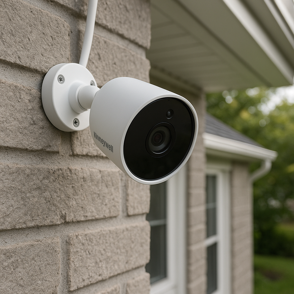 show me honeywell camera setup outside-1