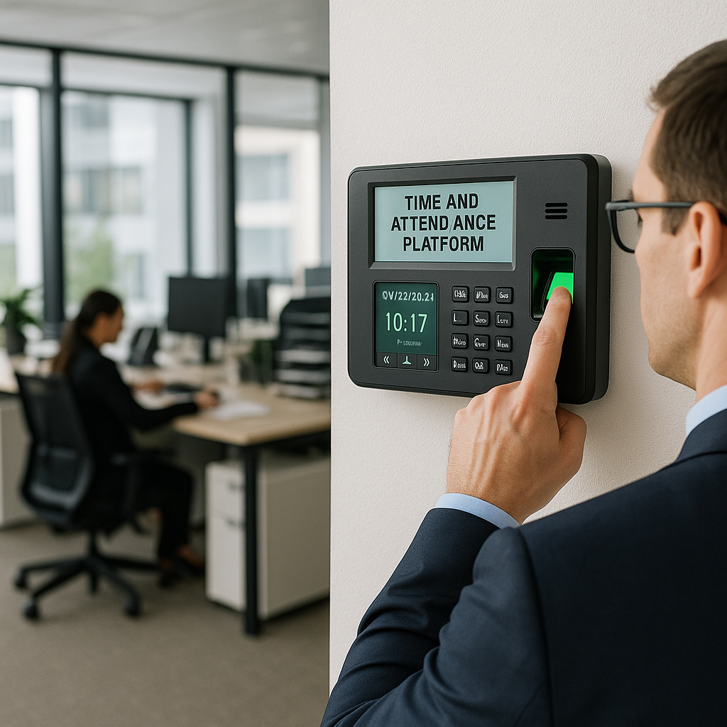 show me image for time and attendance platforms in a coorperate office-1-1