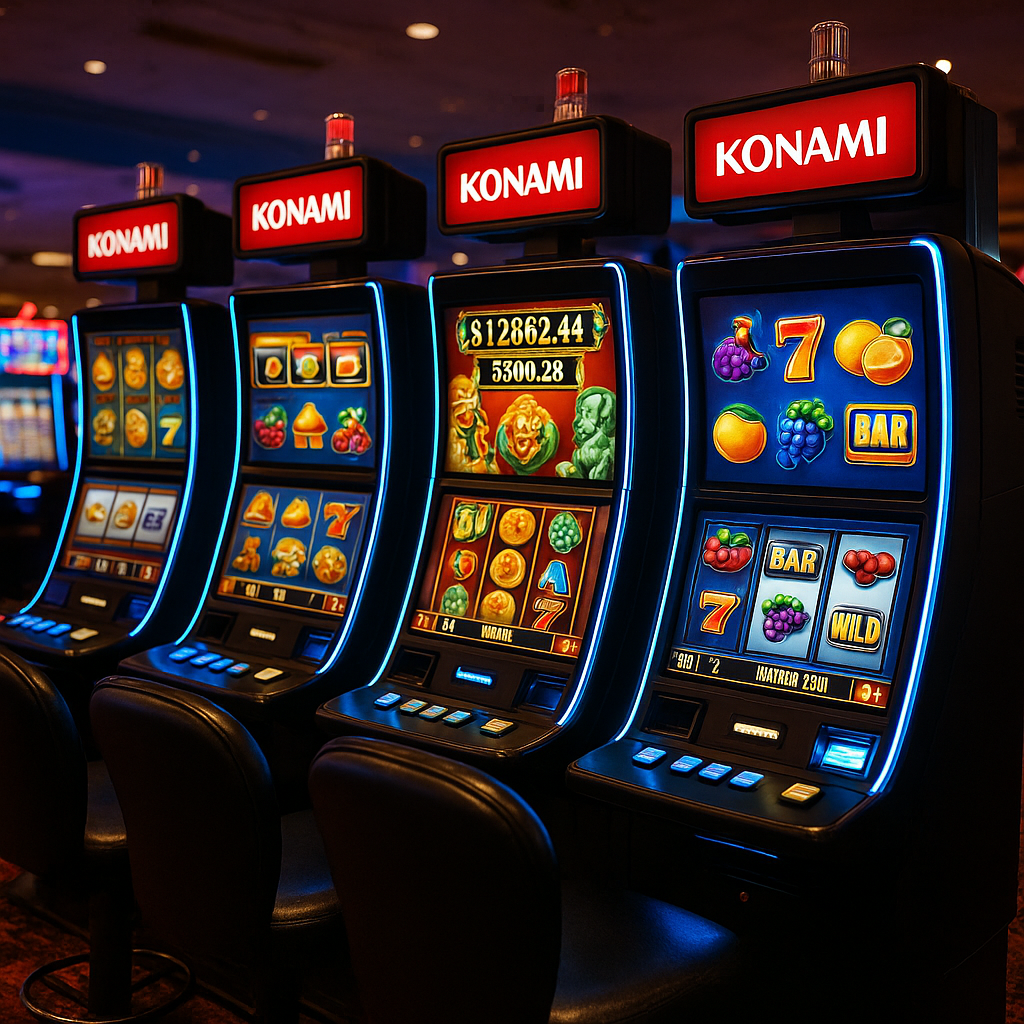 show me konami gaming system in a casino-1