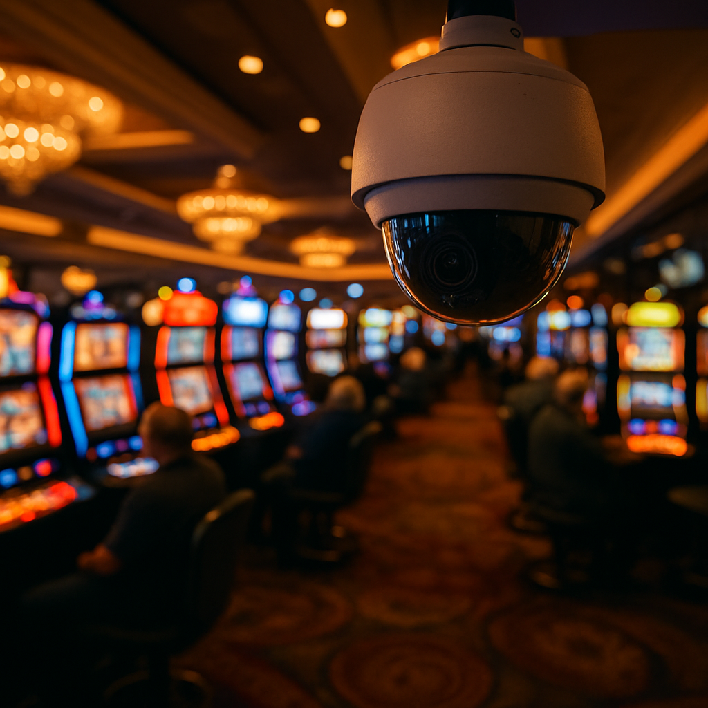show me survailliance camera in a casino-1
