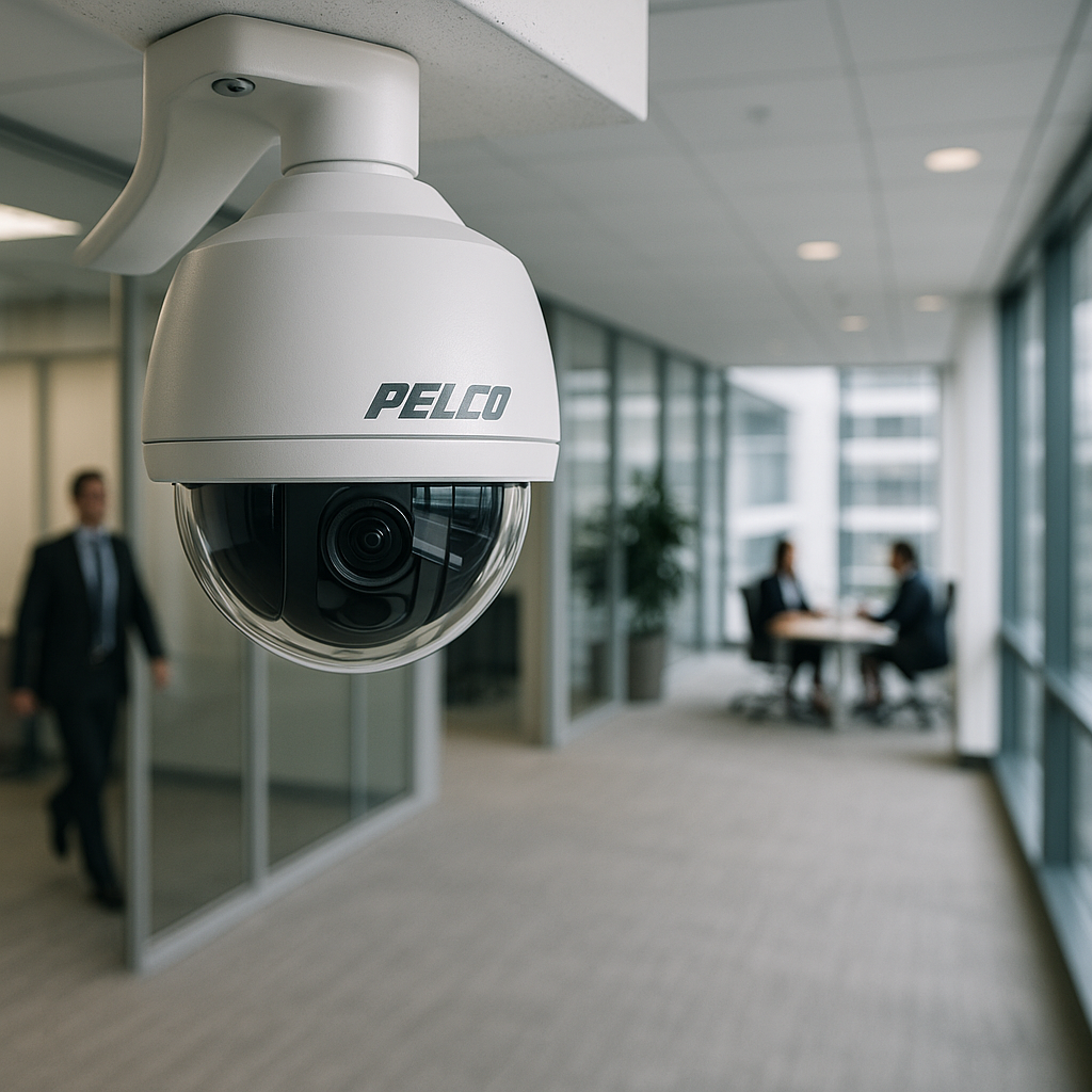 showme a pelco survaillance system in a corperate setting