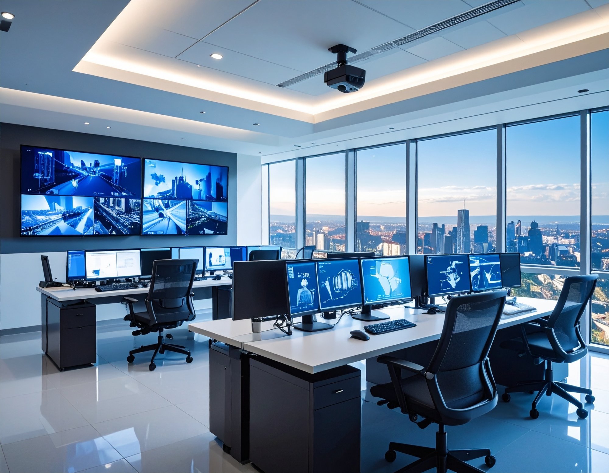 Firefly_show me a survaillance room fofr a coorpertae office  626423