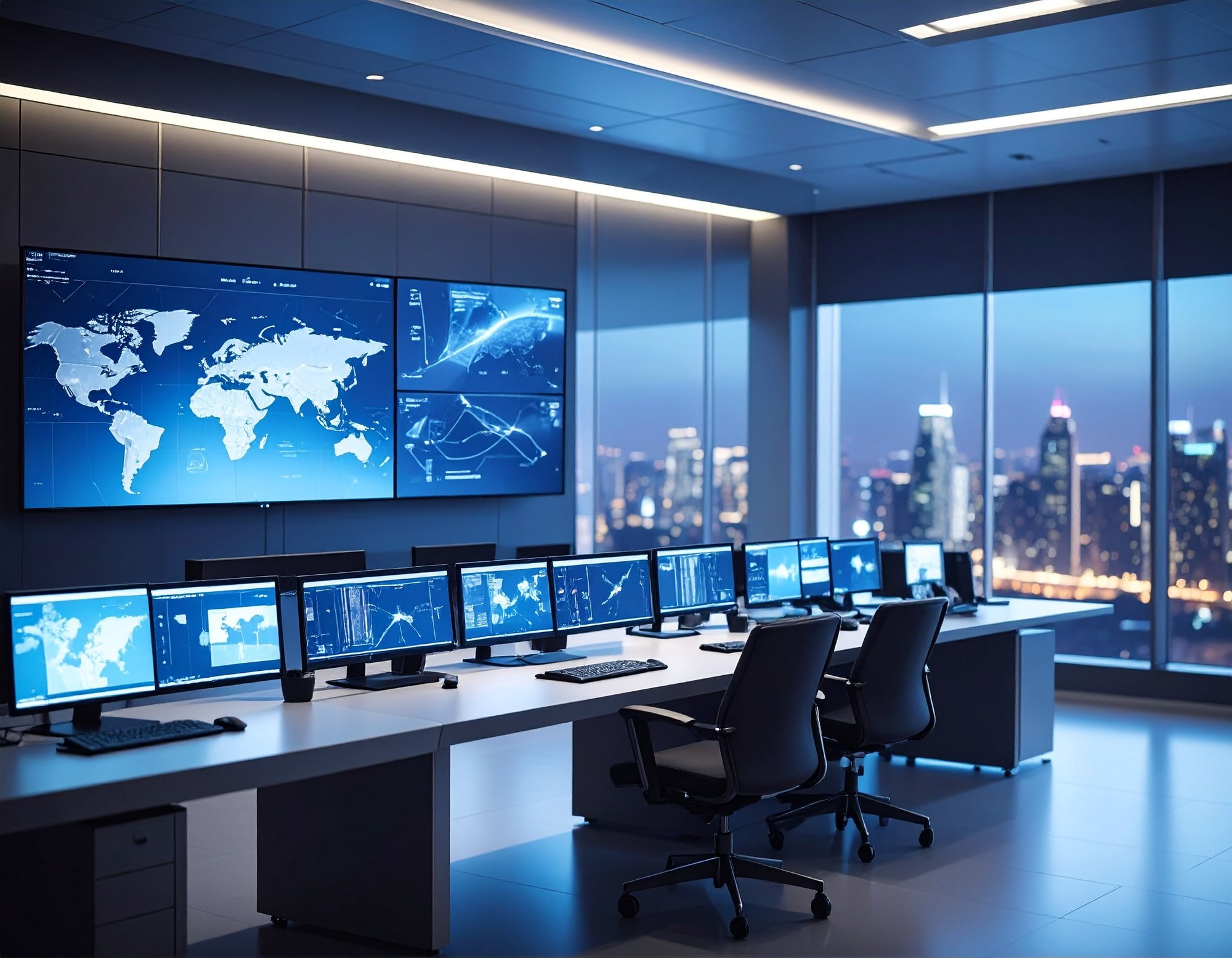 Firefly_show me a survaillance room fofr a coorpertae office  68293